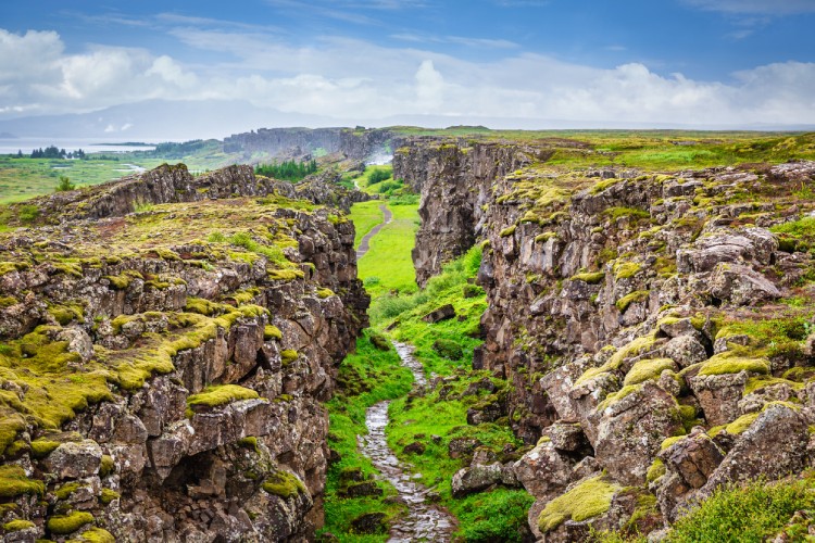 Thingvellir National Park Continental Divide Iceland