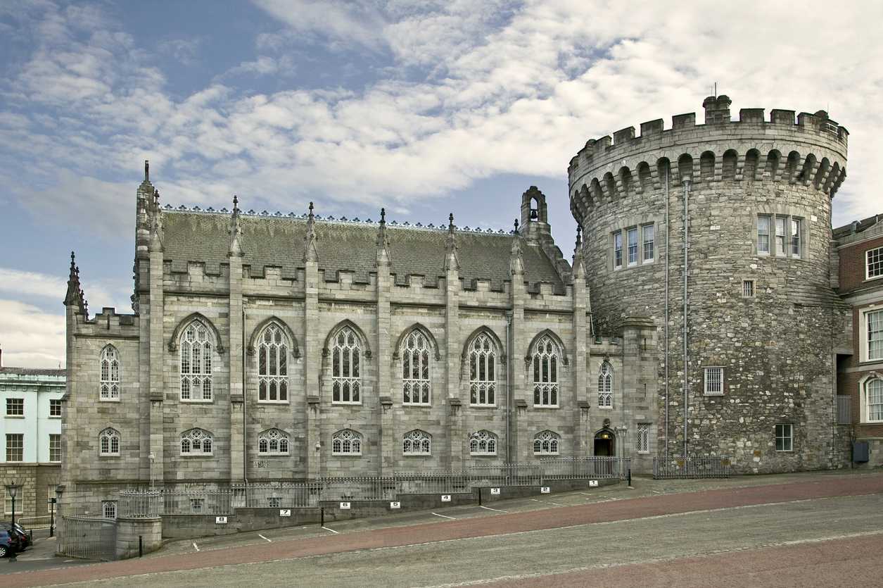 Dublin Castle, a stone castle in Dublin Ireland