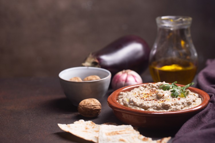 Baba ganoush snack