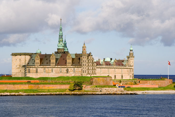 Castle Kronborg in Elsinore. Denmark