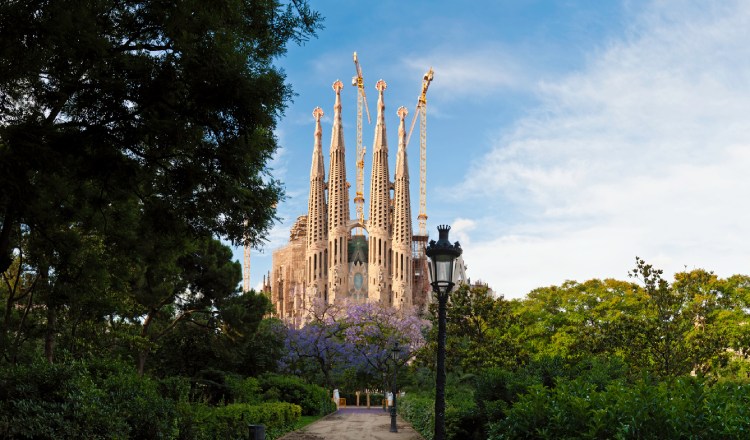 Exterior shot of La Sagarada Familia