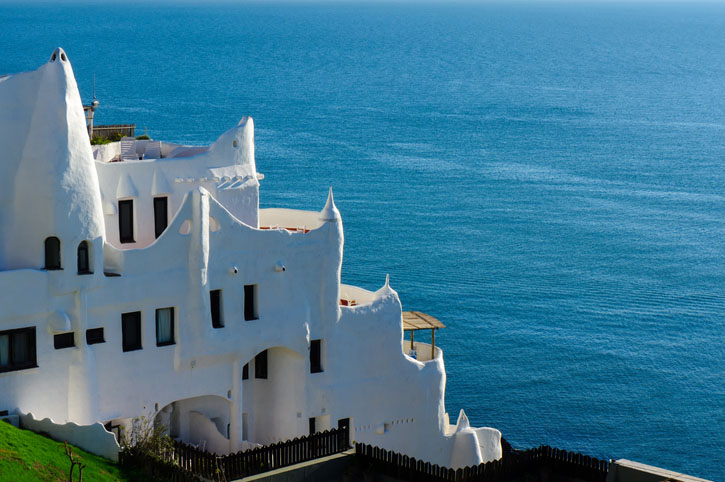 Casapueblo in Punta del Esta, Uruguay. A resort built by the famous Carlos Paez Vilaró.