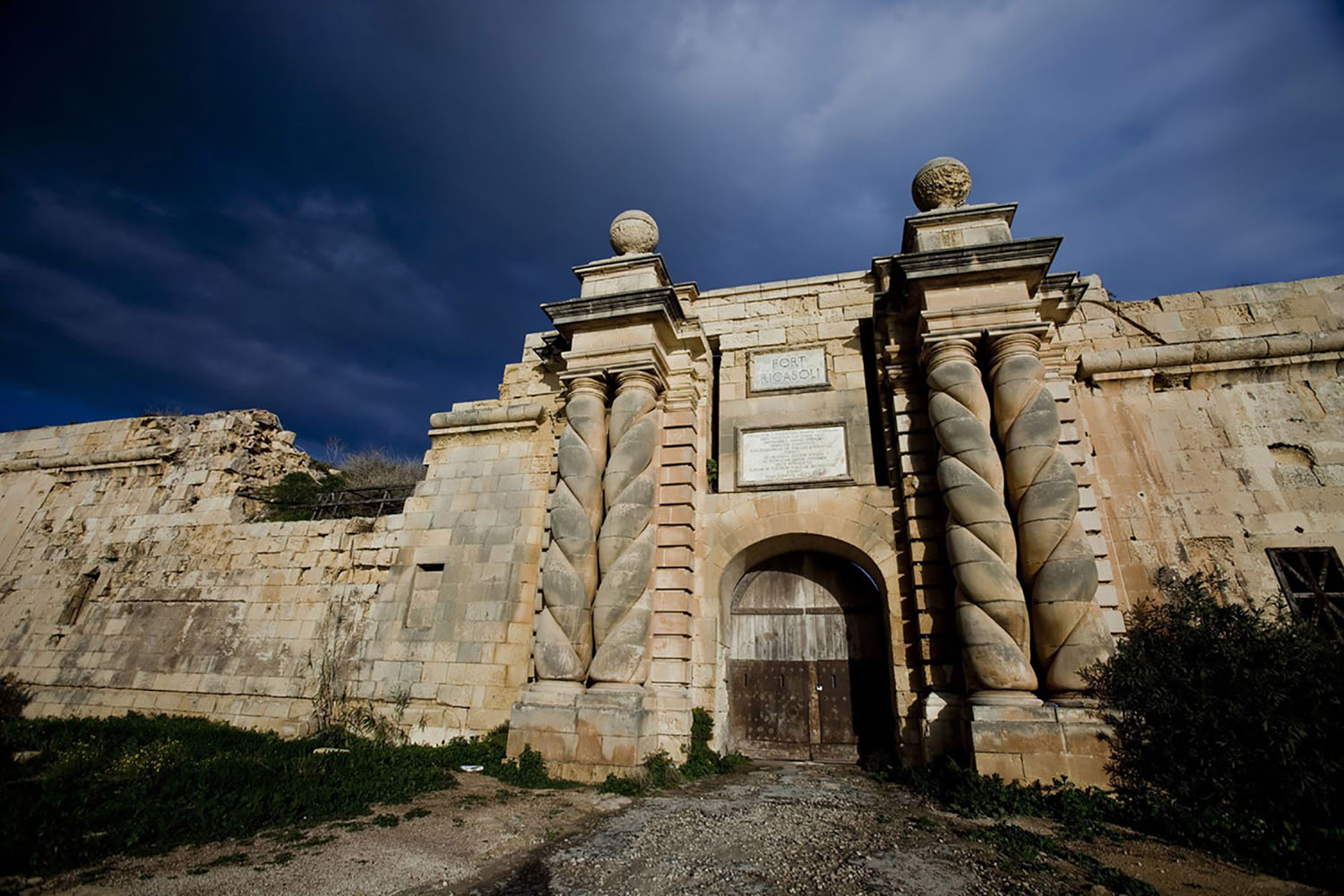 The Entrance to Fort Ricasoli in Valletta, Malta