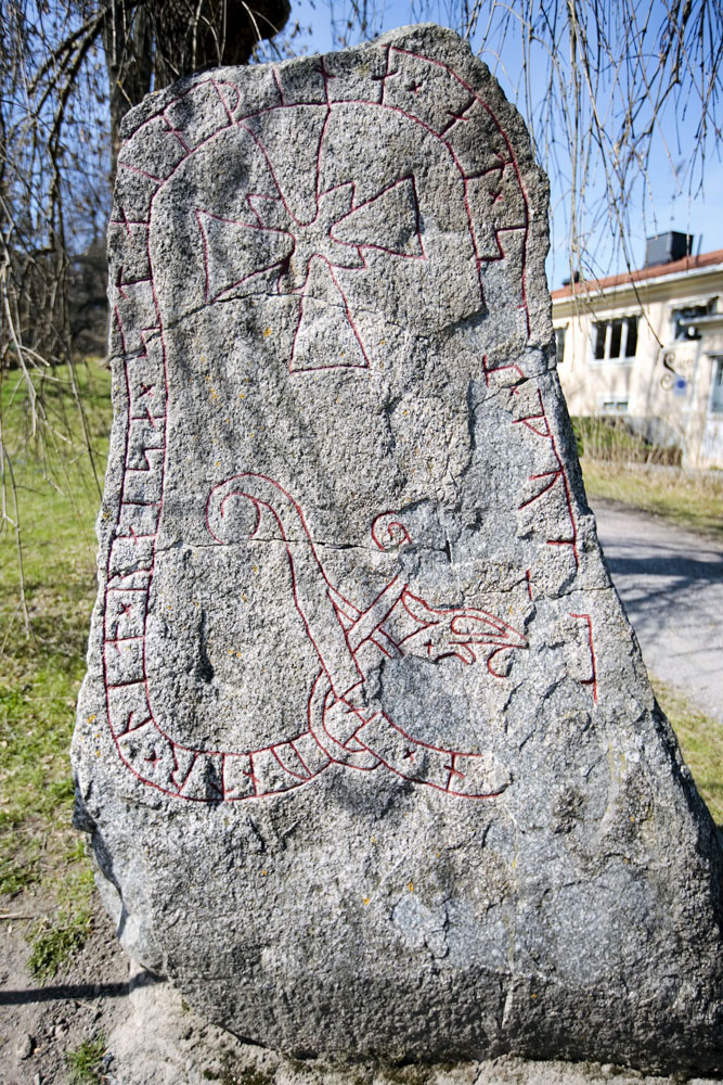 Rune stone from the 11th century in Sigtuna