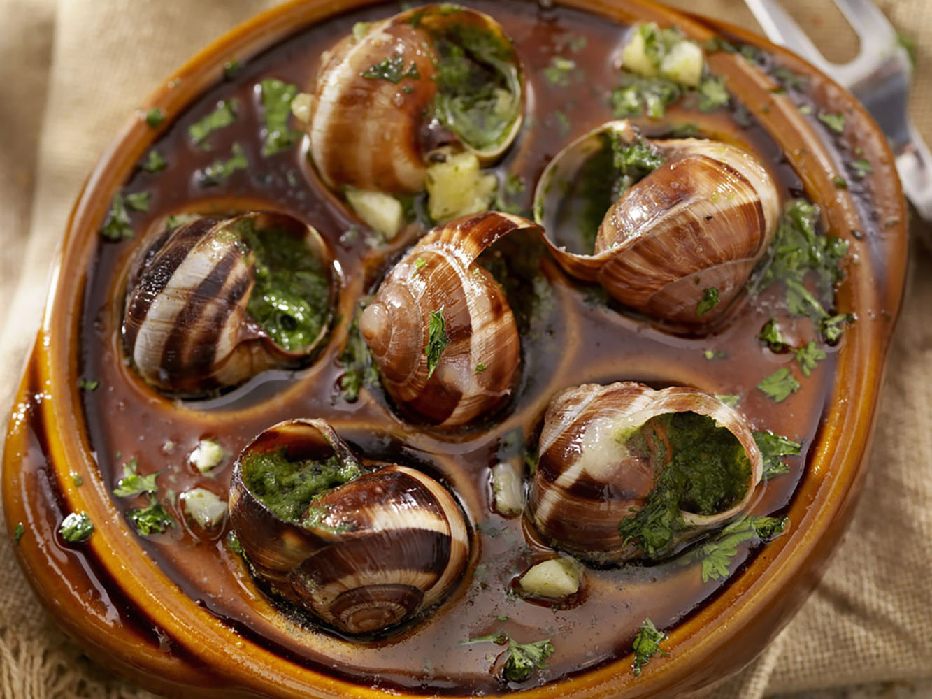 Grilled giant snail
