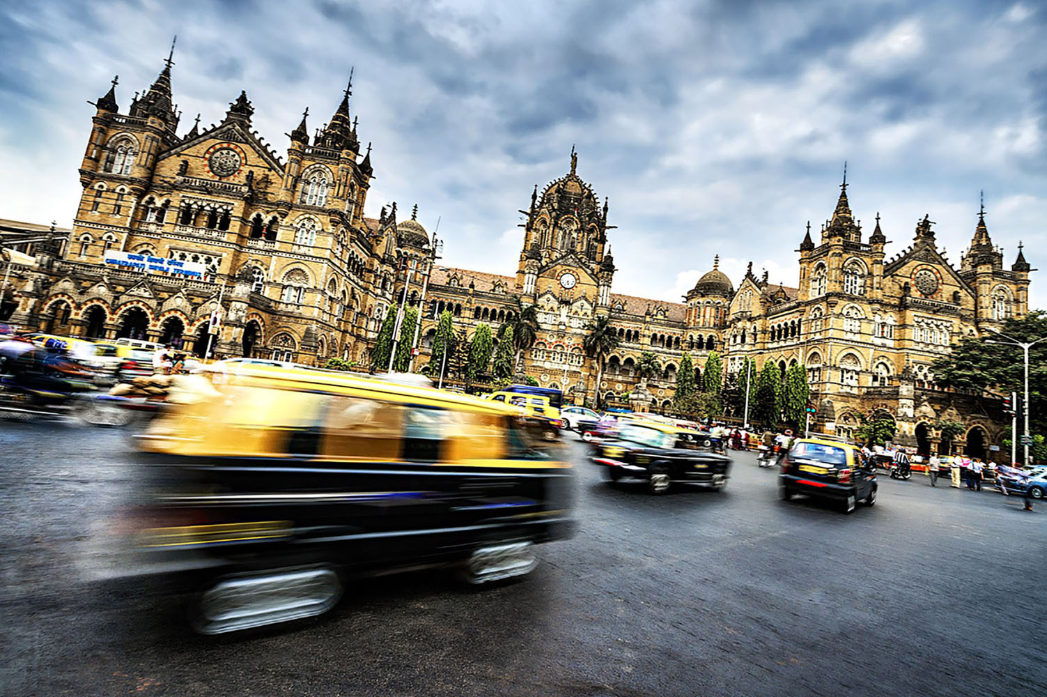 Chhatrapati Shivaji Terminus in Mumbai, India.