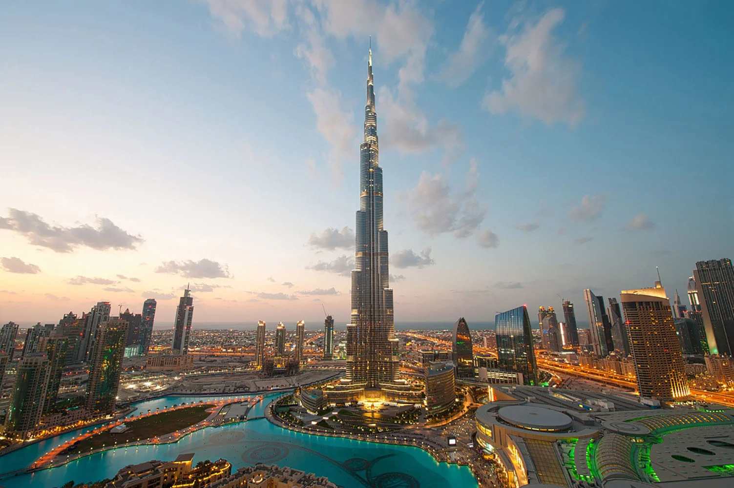 The Burj Khalifa in Dubai