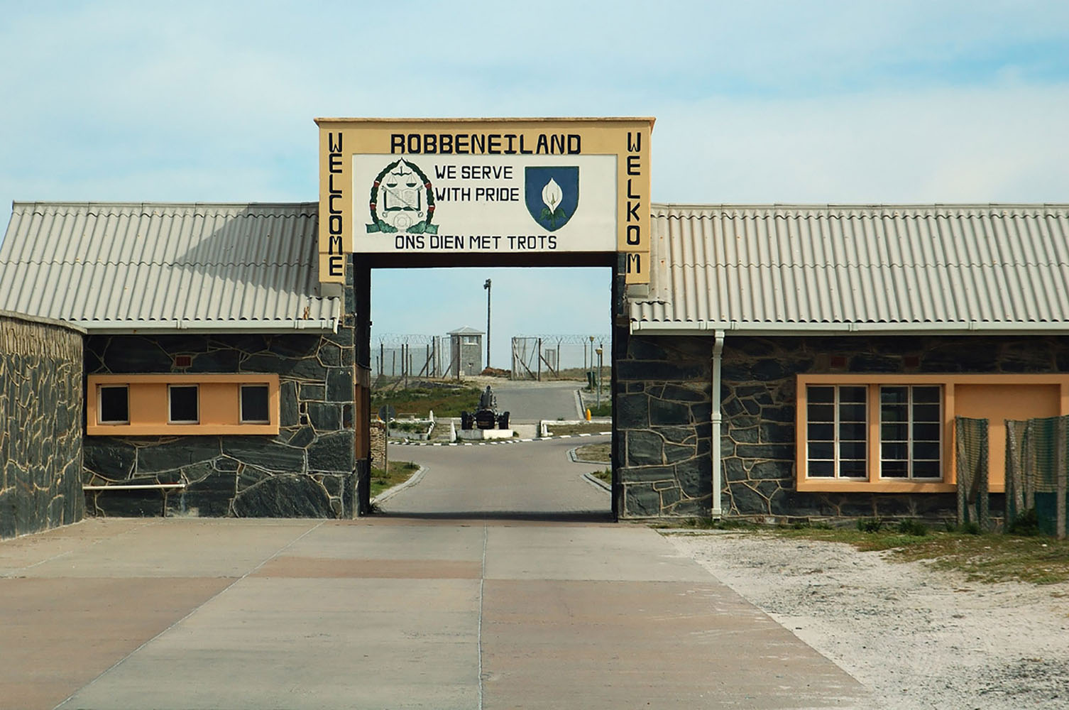 The entrance to Robben Island in South Africa.