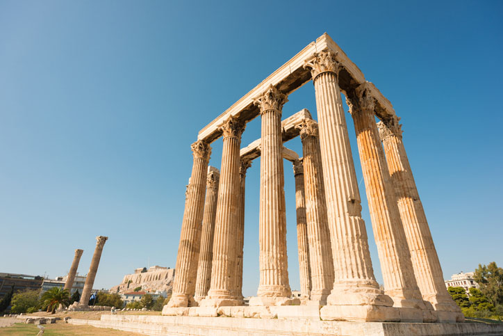 Temple of Zeus in Athens, Greece