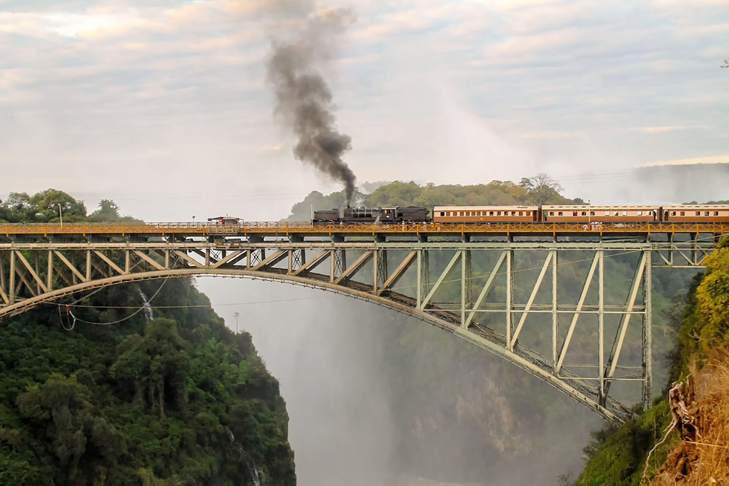 Train at Victoria falls