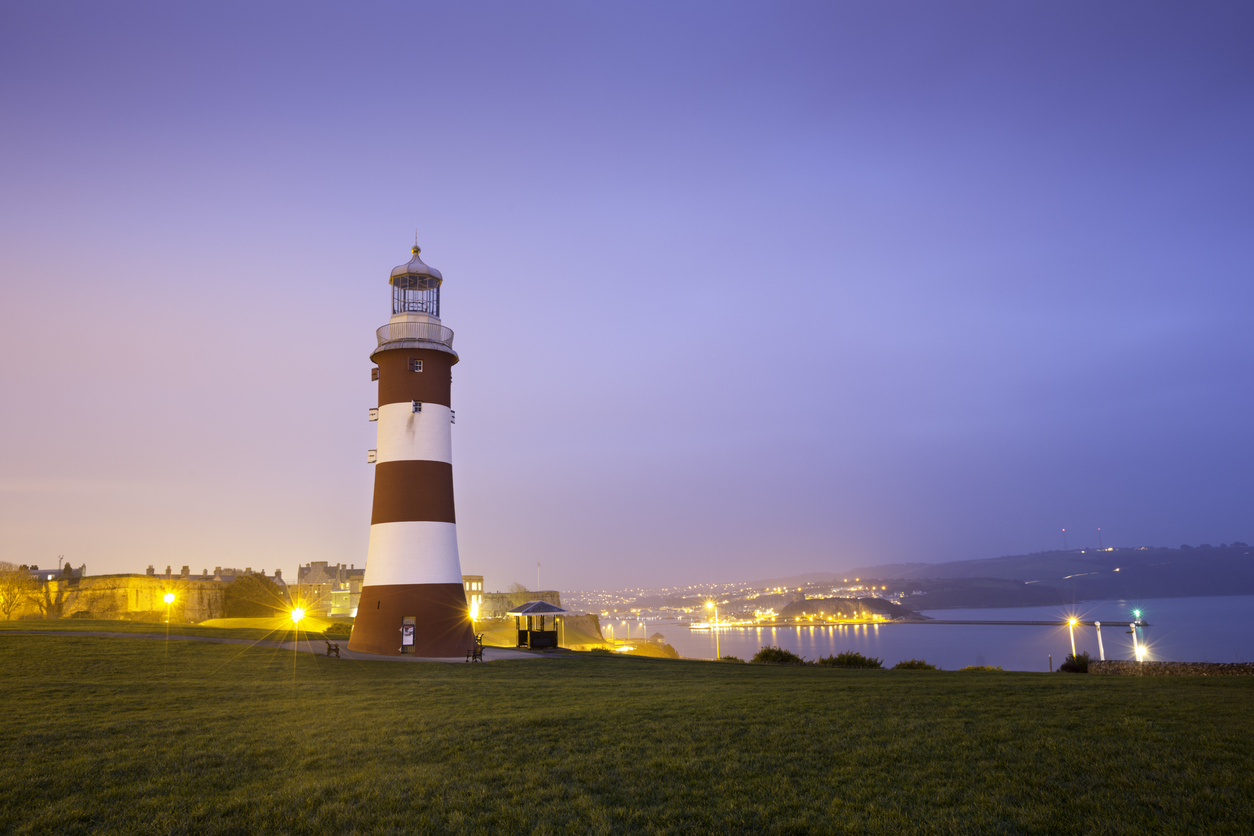 Smeaton Tower lighthouse on Plymouth Hoe