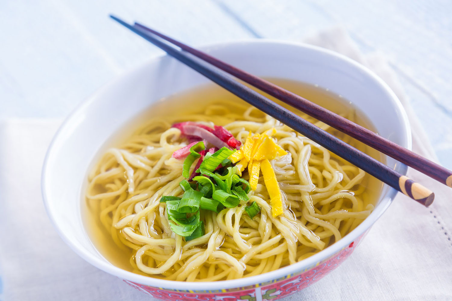 A bowl of Saimin—a traditional Hawaiian comfort food