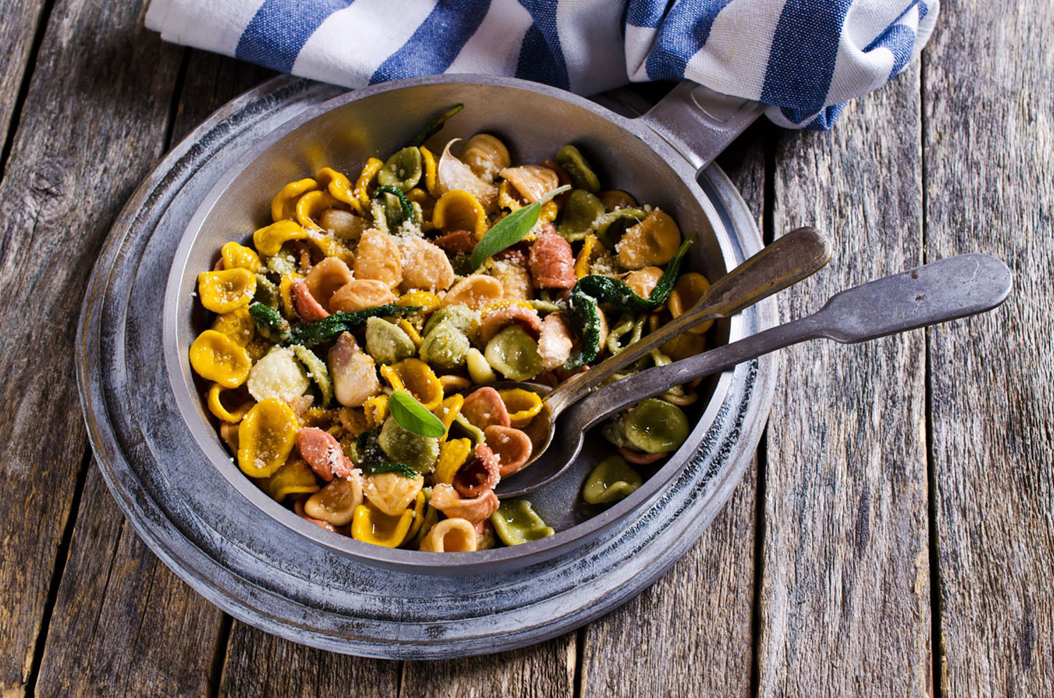 Orecchiette Pasta with garlic and sage