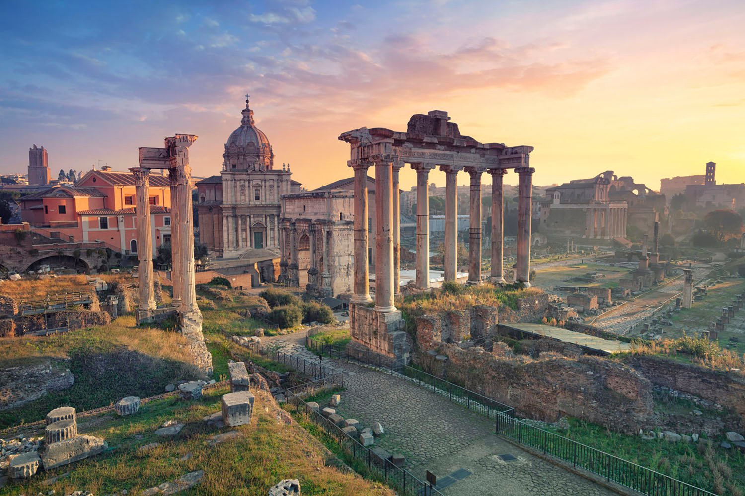 The Roman Forum at sunrise