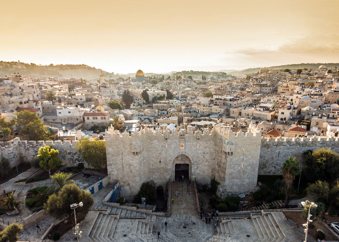 Skyline of the Old City in Jerusalem