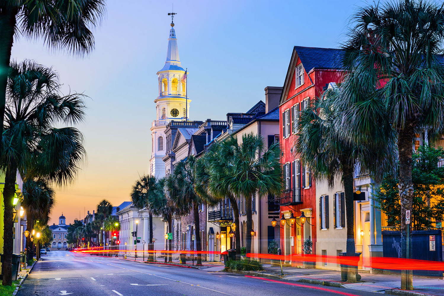 Twilight in Charleston, South Carolina