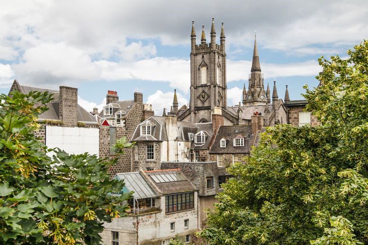 Aberdeen, Scotland, city center
