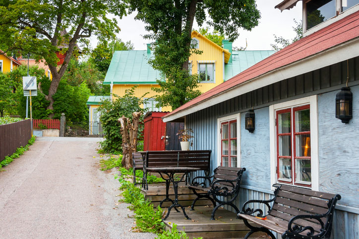 A street in Sigtuna, the oldest town in Sweden