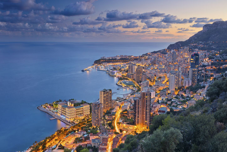 Monte Carlo at sunset
