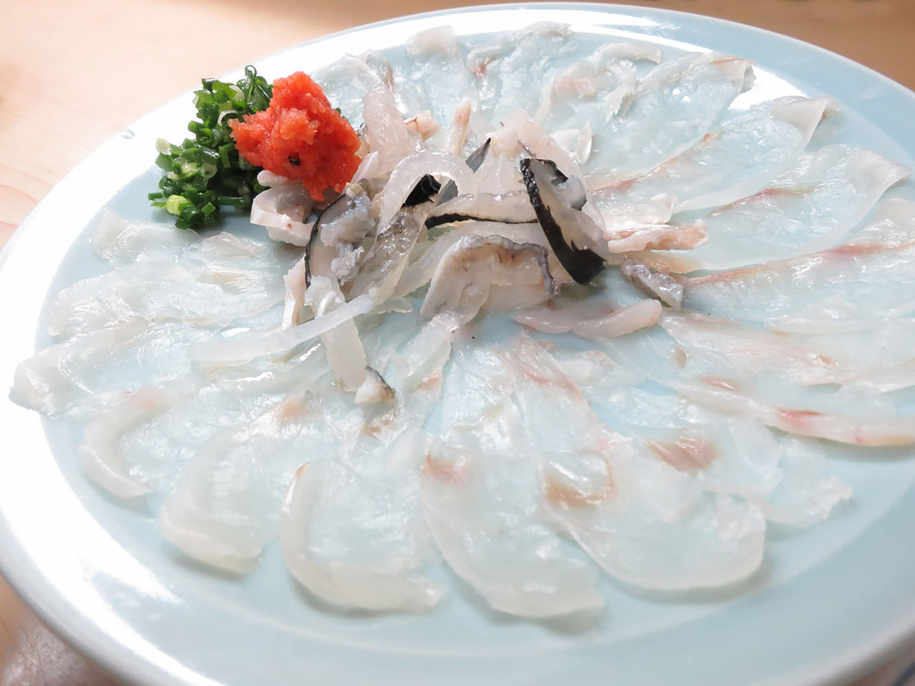 Fugu sashimi