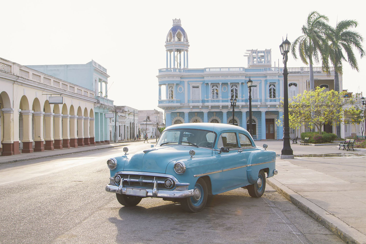 A classic car in Cienfuegos, Cuba.