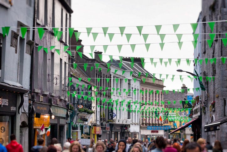 Shop Street in Galway, Ireland