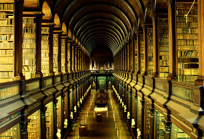 Trinity College library Long Room, Dublin, Ireland