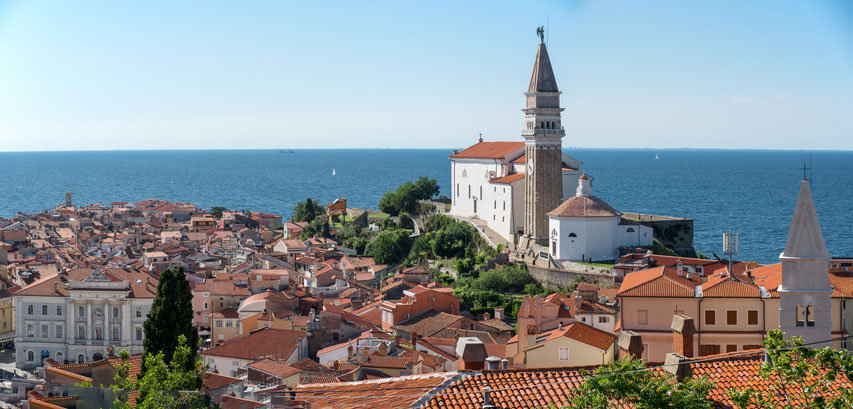 Saint George's Parish Church in Piran, Slovenia