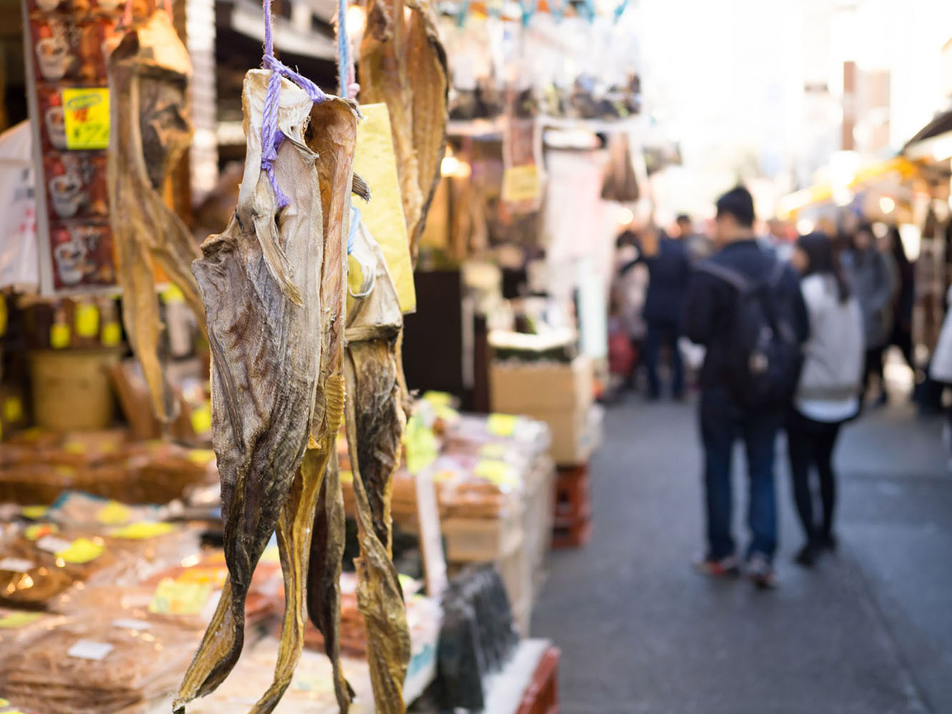 A fish market in Japan