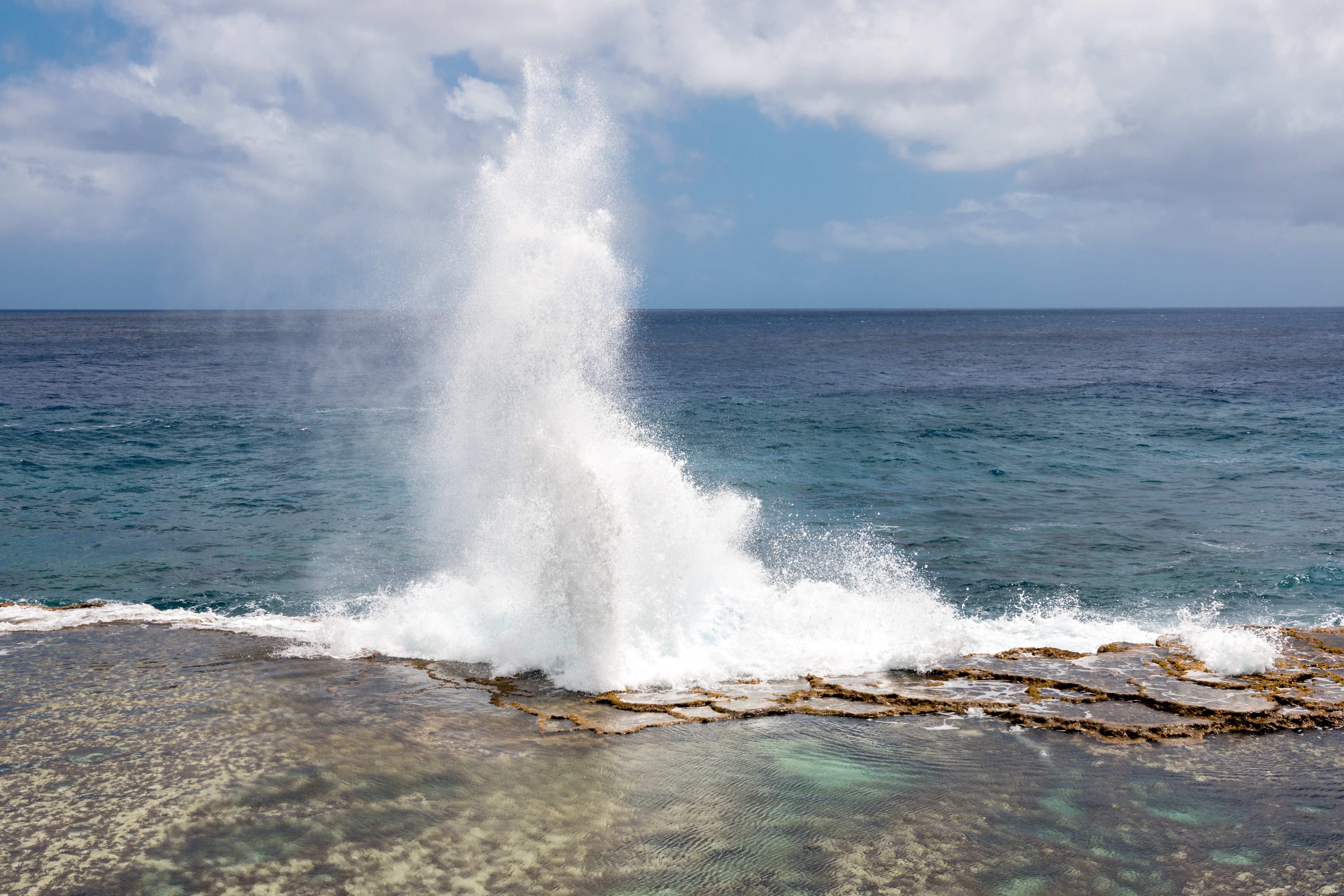 Mapu'a 'a Vaea Blowholes Tonga, Tongatapu Island