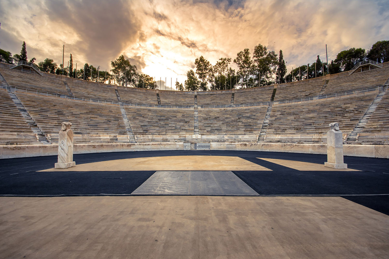 Panathenaic stadium in Athens, Greece