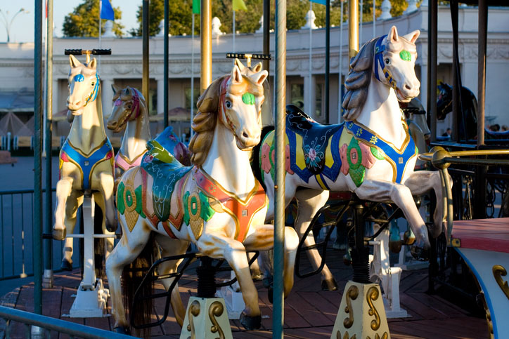 Carousel horse in Tivoli Gardens