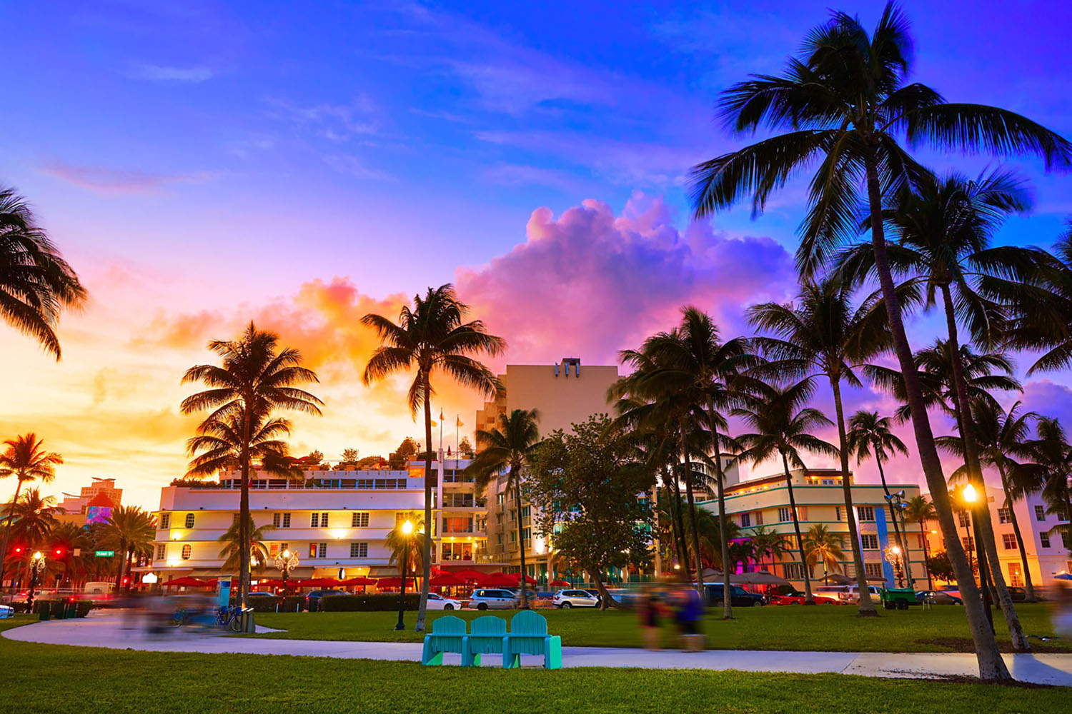 Ocean Drive in Miami, Florida