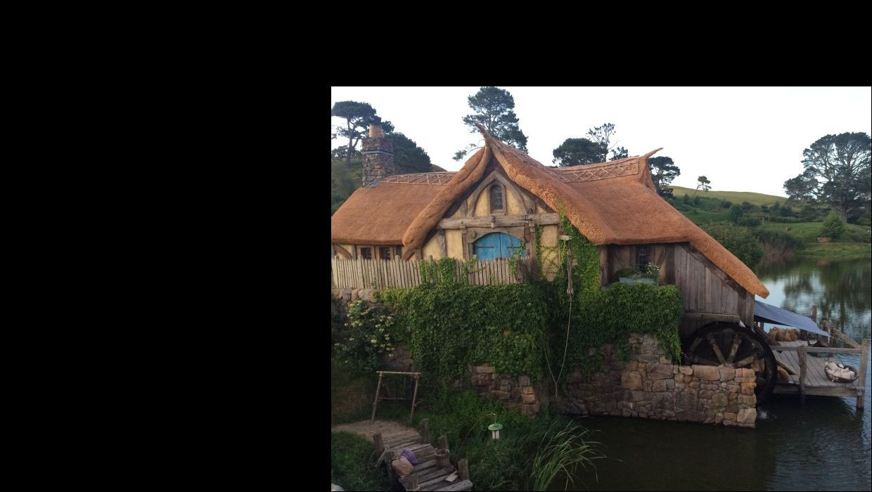 A hobbit house from the hobbiton movie set