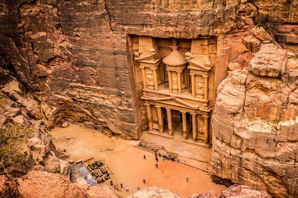 Petra, also known as the ‘Rose City’, is a historical and archaeological city in southern Jordan.