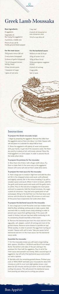Chef Robert's Greek Lamb Moussaka Recipe