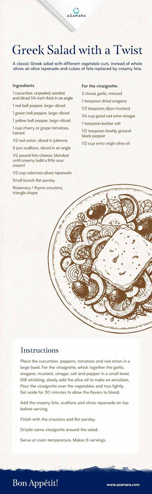 Chef Robert's Greek Salad Recipe