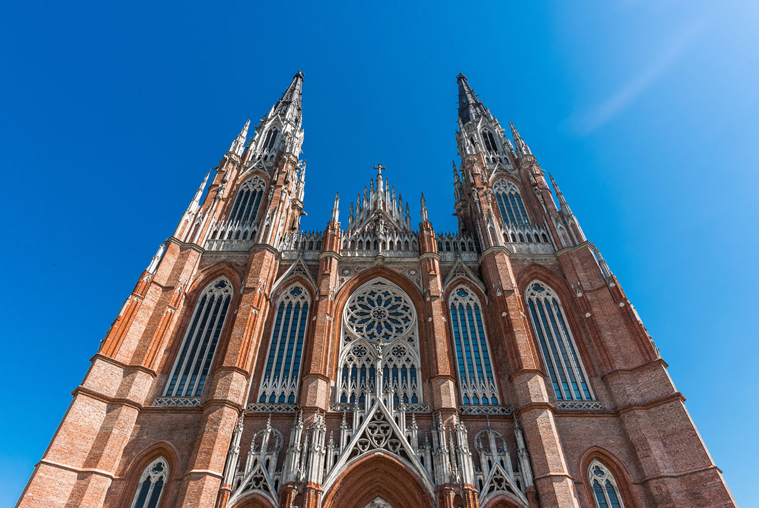 a look at Cathedral of La Plata in Argentina that emphasizes its height