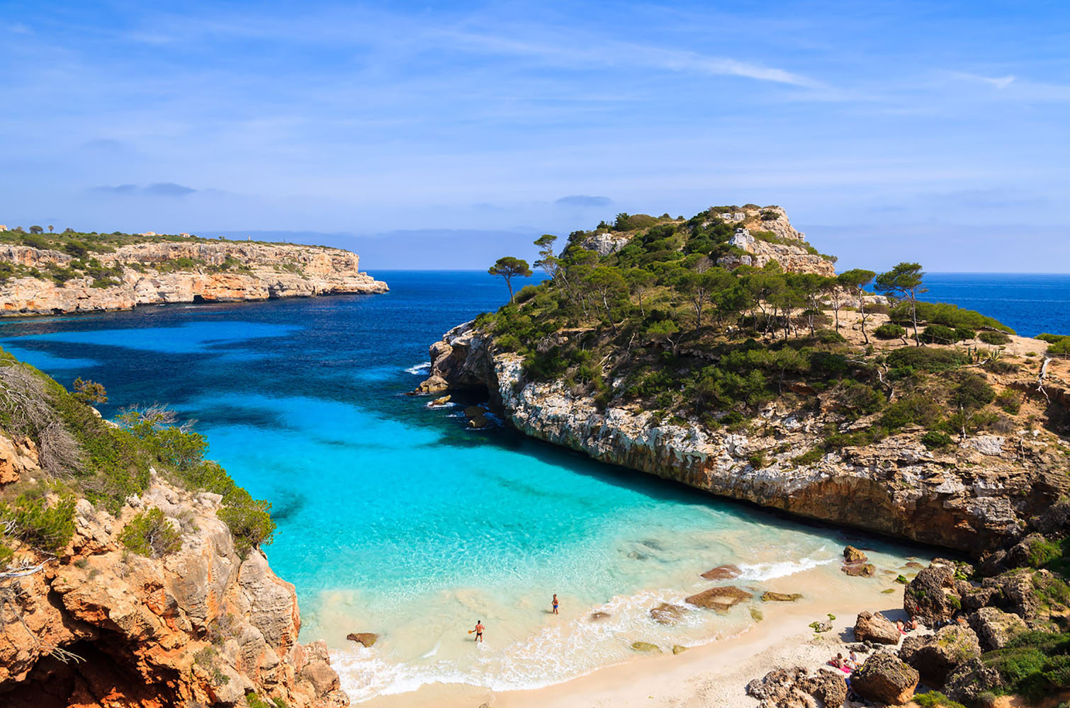 A beach on the island of Mallorca in Spain.