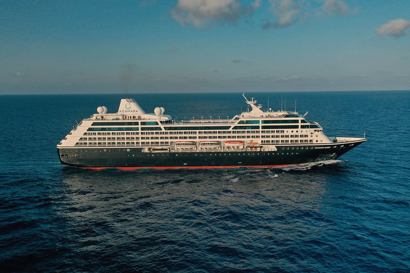 Azamara Quest sails the open water