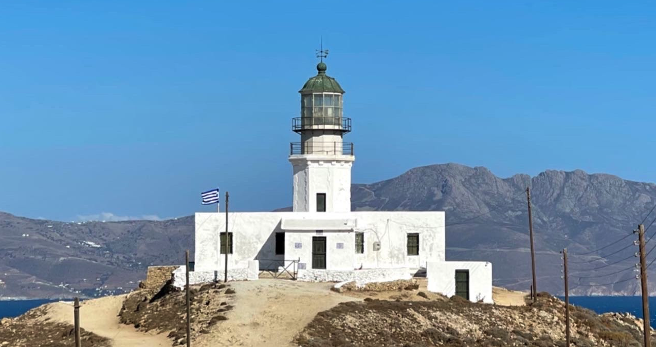 Armenistis Lighthouse in Mykonos, Greece