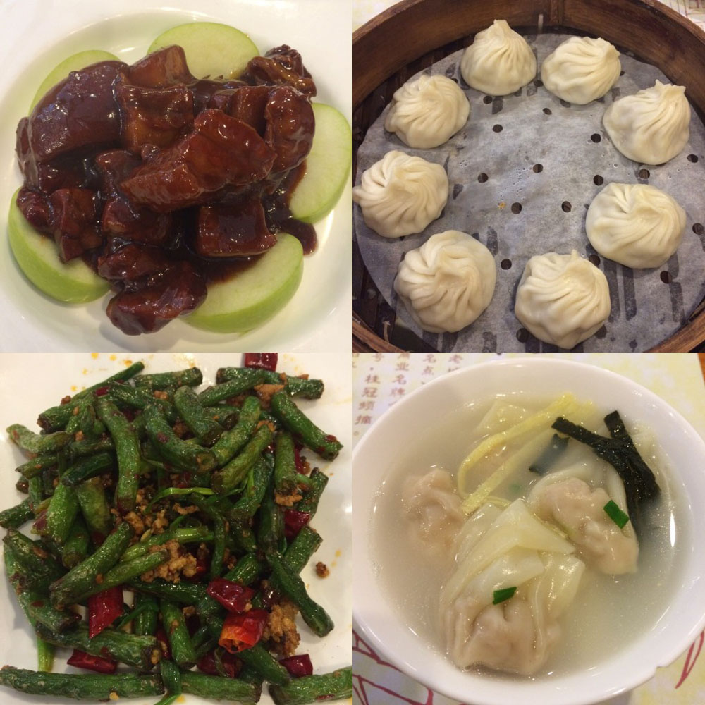 A variety of different delicious Shanghai dishes