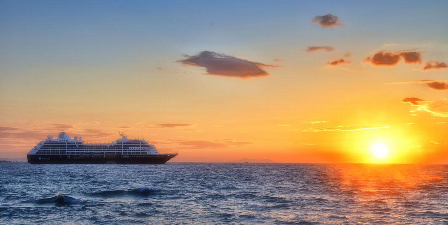 Sunset in Mykonos.