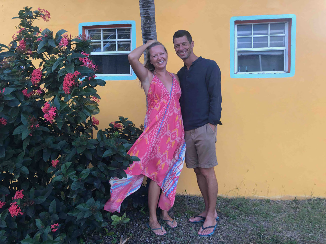 Tanya and her husband Ned pose in Culebra