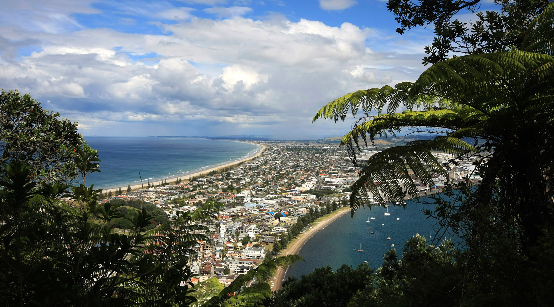 Biking the trails of Mount Maunganui in Tauranga will deliver amazing views.