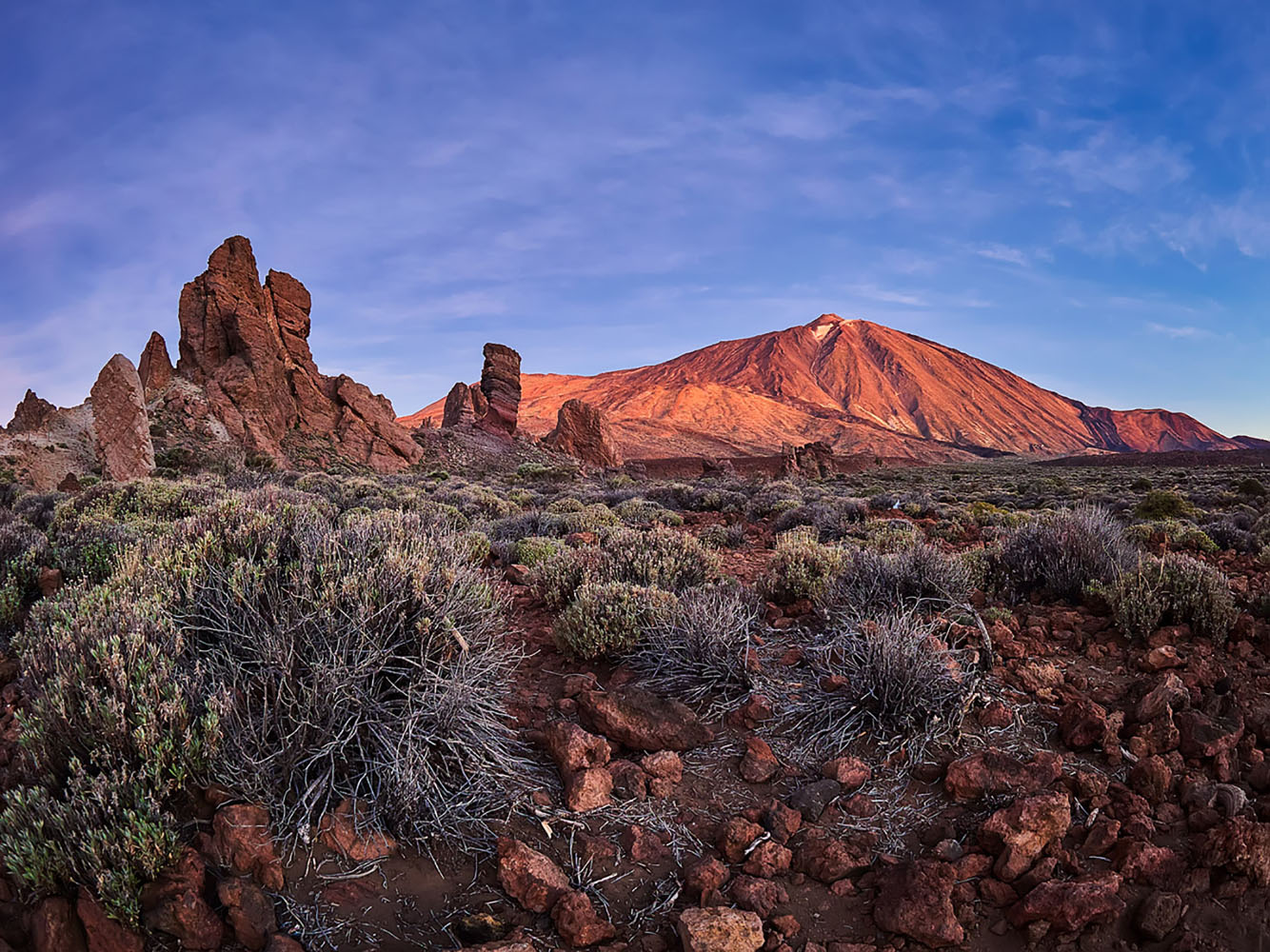Red mountains