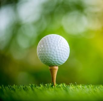 golf ball on tee