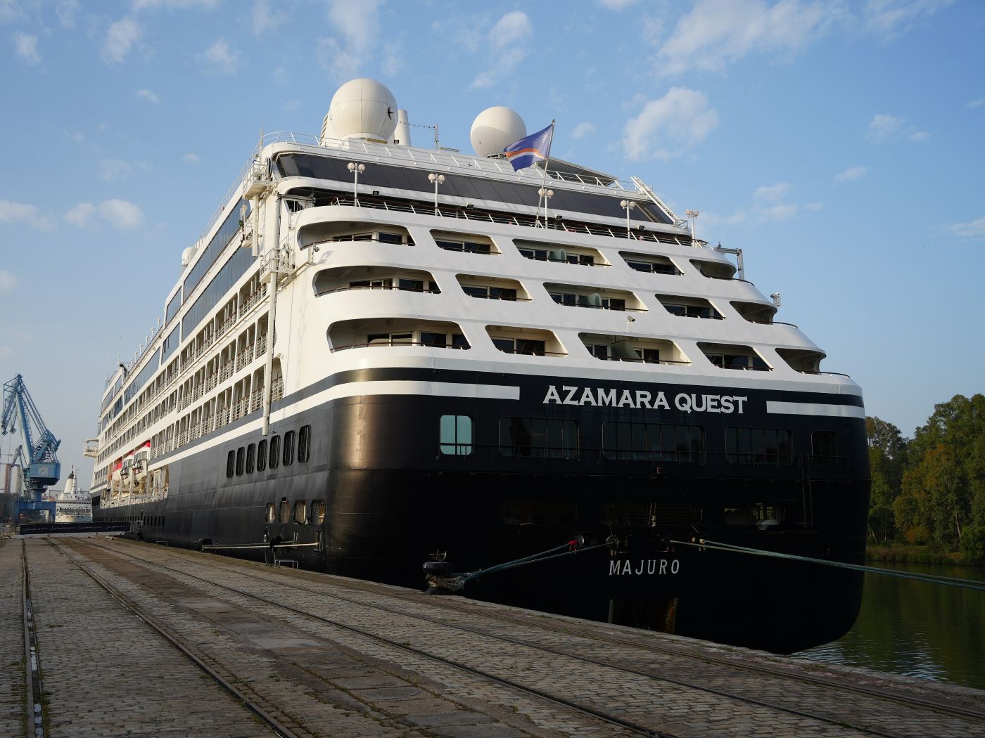 cruise ship at sea