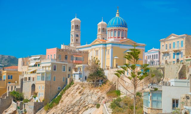 Resurrection Church & Ano Syros Photo