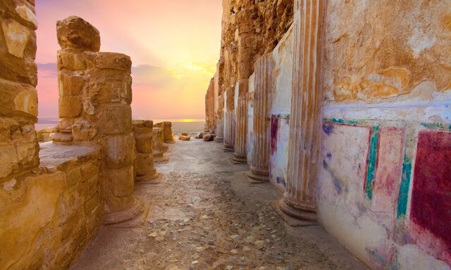 Masada and Dead Sea Photo